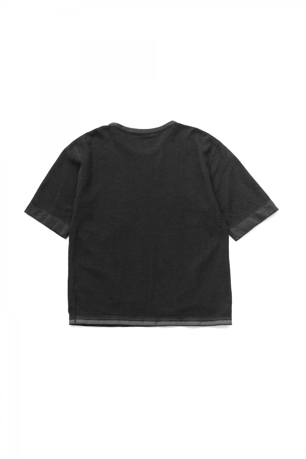 Porter Classic - SUMMER PILE T-SHIRT - BLACK ポータークラシック