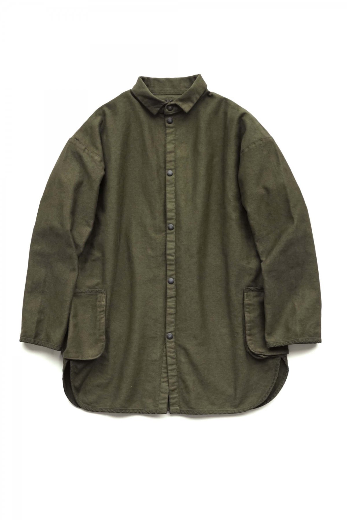 Porter Classic - MOLESKIN SHIRT JACKET - OLIVE ポータークラシック《モールスキン シャツジャケット》オリーブ  - 通販 - - PHAETON