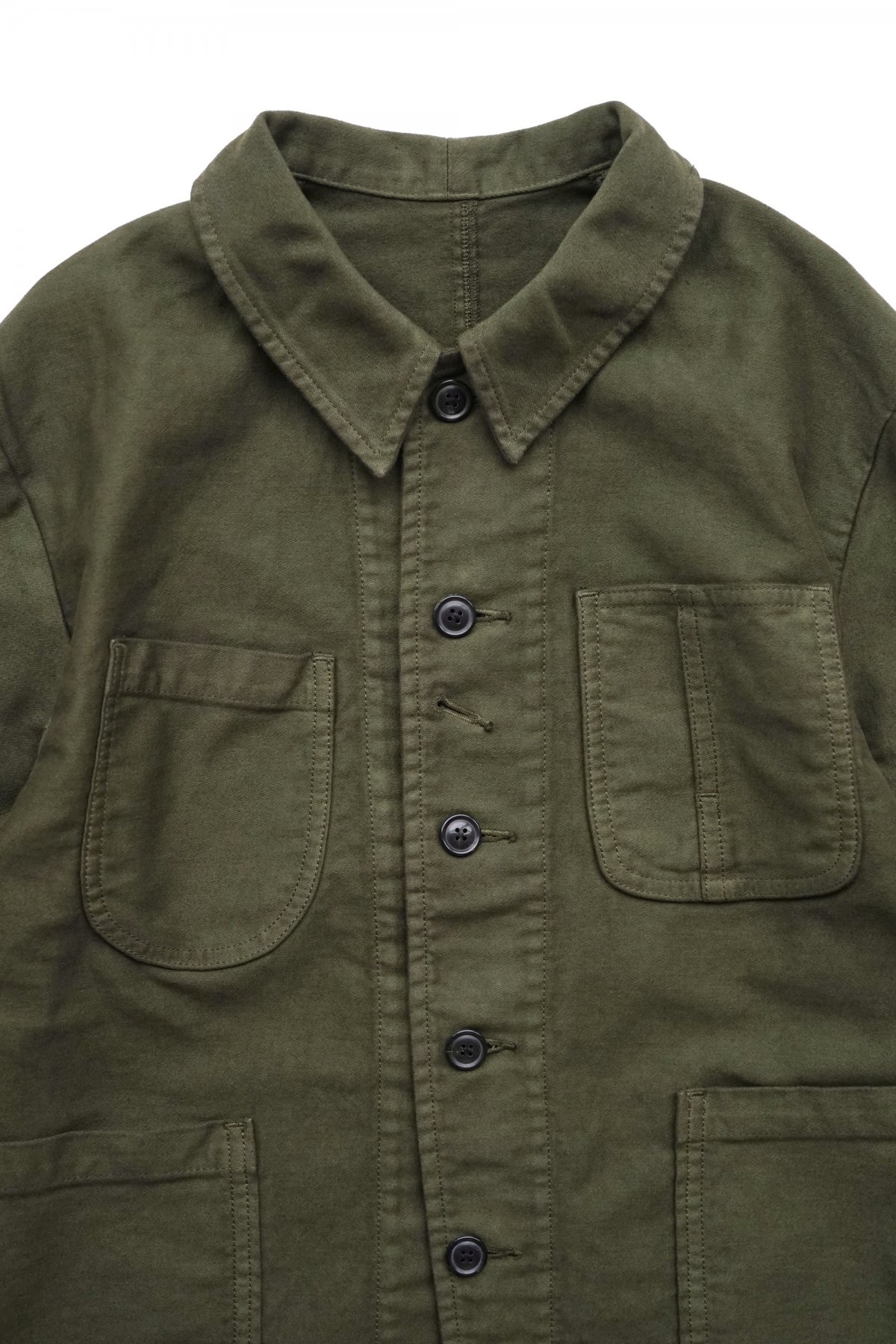 Porter Classic - MOLESKIN FRENCH JACKET ‐ WATCH CHAIN ITEM - OLIVE 