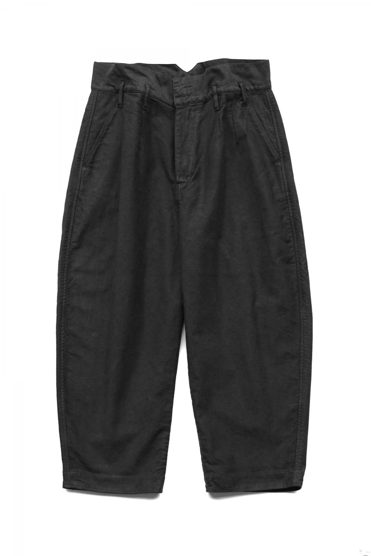 Porter Classic - MOLESKIN CLASSIC PANTS 2019 - BLACK ポーター