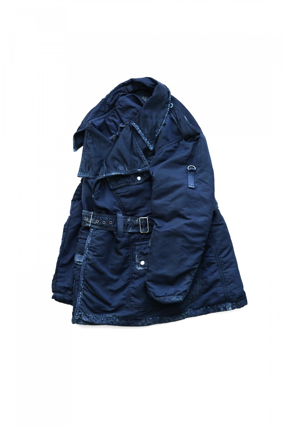 Porter Classic - SUPER NYLON MILITARY COAT - BLUE｜ポーター