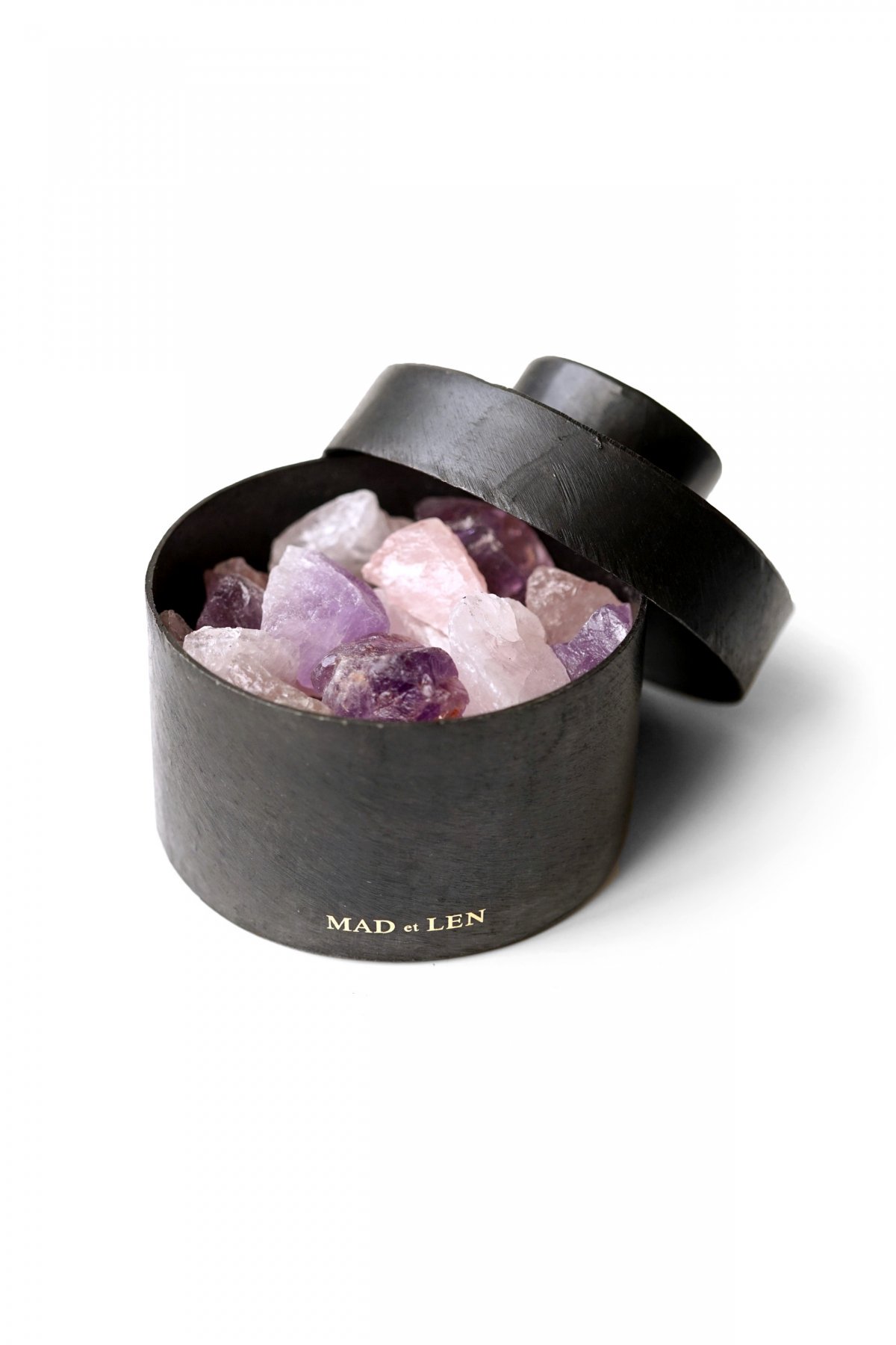 Flat Pot Pourri TOTEM ROSE mini - amethyst , rose quartz