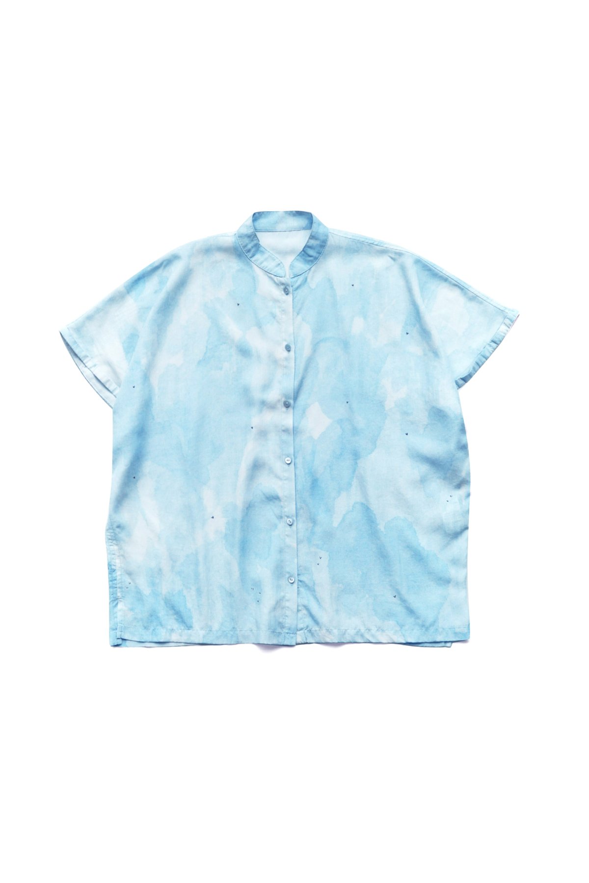 Porter Classic - 水彩 ALOHA BLOUSE (BLUE WATER COLOR)