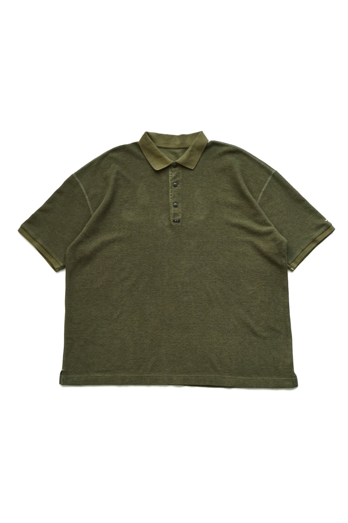 Porter Classic - SUMMER PILE POLO SHIRT - OLIVE ポータークラシック