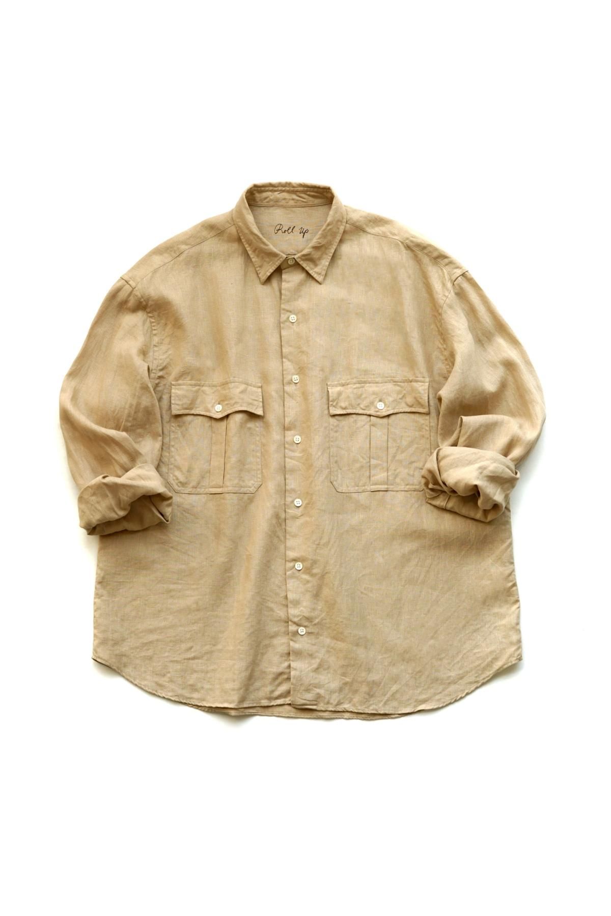 Porter Classic ROLL UP LINEN SHIRT - シャツ