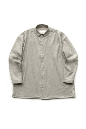 1 toogood - THE DRAUGHTSMAN SHIRT - WOOL CASHMERE FLANNEL - STONE