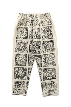 1 toogood - THE PERFUMER TROUSER - LTD HAND PAINTED TILE - RAW/INK
