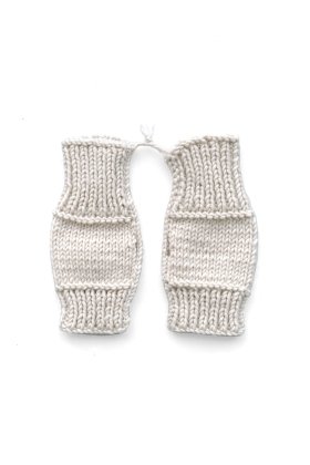 1 toogood - THE SCULPTOR GLOVES - CHUNKY KNIT - CHALK