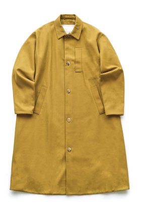 toogood - THE MESSENGER COAT - MILITARY TWILL - CHARTREUSE