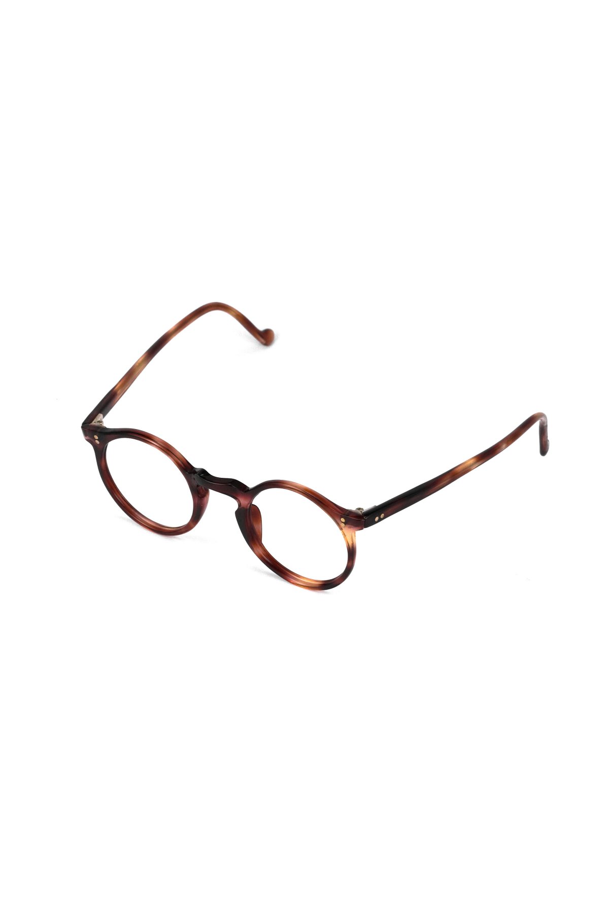 ビンテージ メガネ 眼鏡 フランス 1950s - FRANCE VINTAGE EYEGLASS ROUND AMBER - OPT-857 -  PHAETON