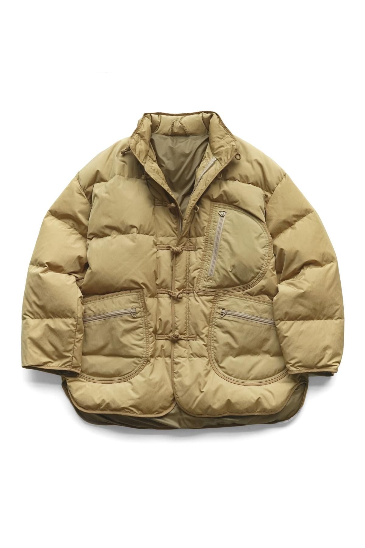 SHEEN NYLON CHINESE DOWN JACKET KHAKI-