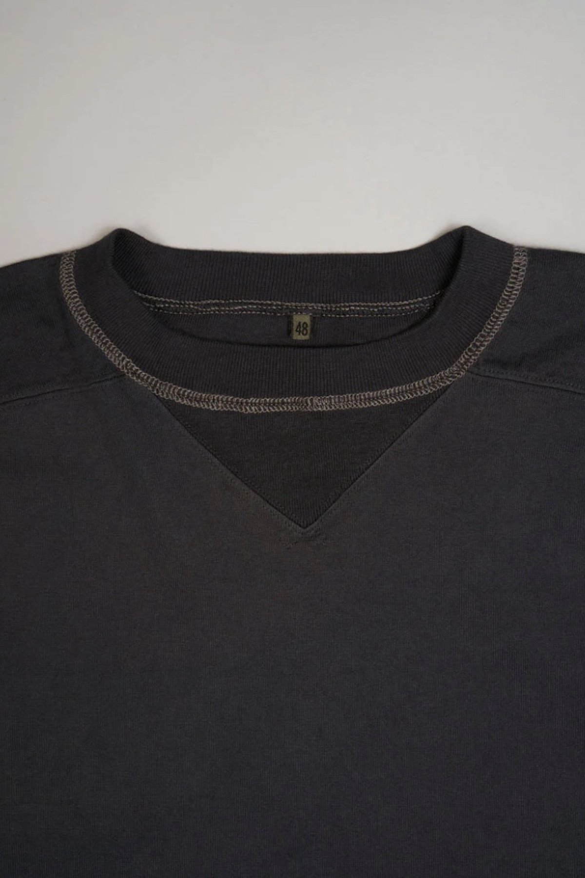 ◯ Nigel Cabourn - 9.5oz US SWEAT S/S SHIRT - CHARCOAL GREY