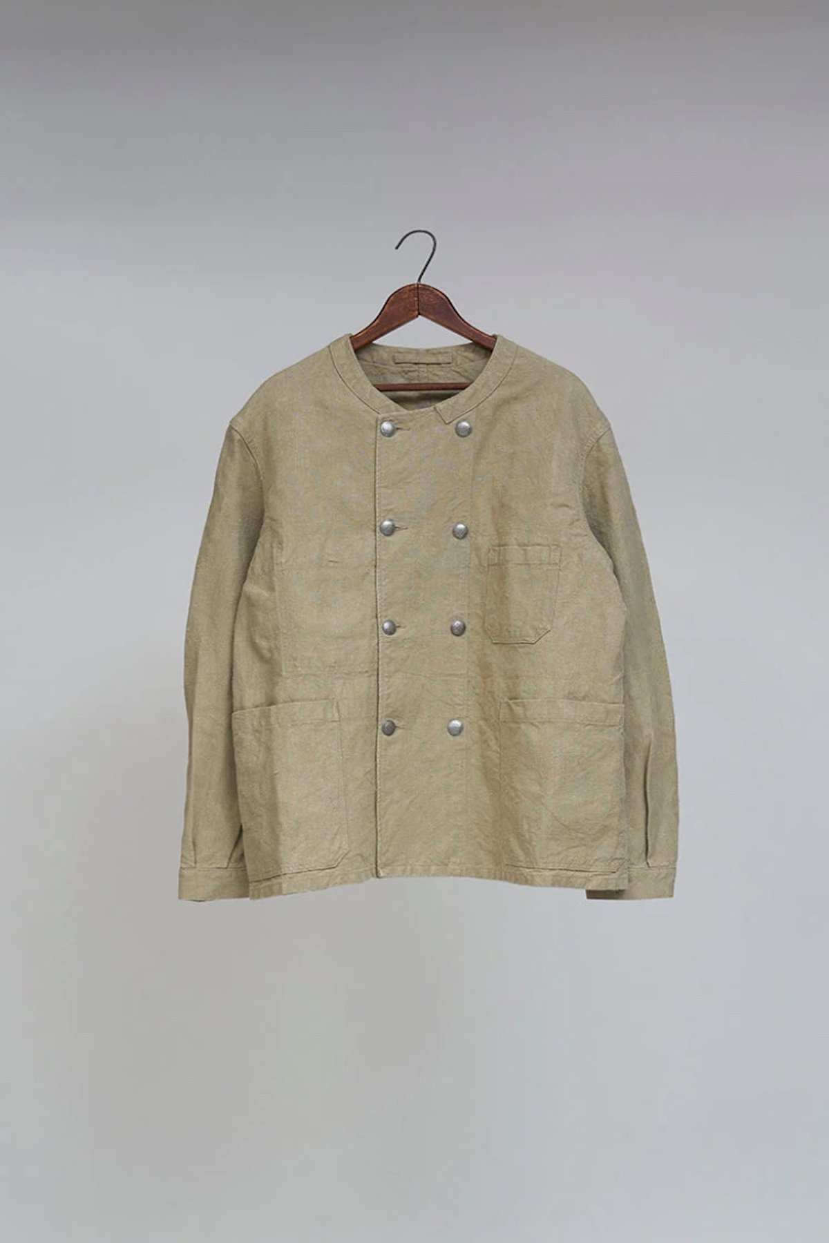 ◯ Nigel Cabourn - FRENCH WORK DOUBLE BREAST JACKET -HEMP CANVAS