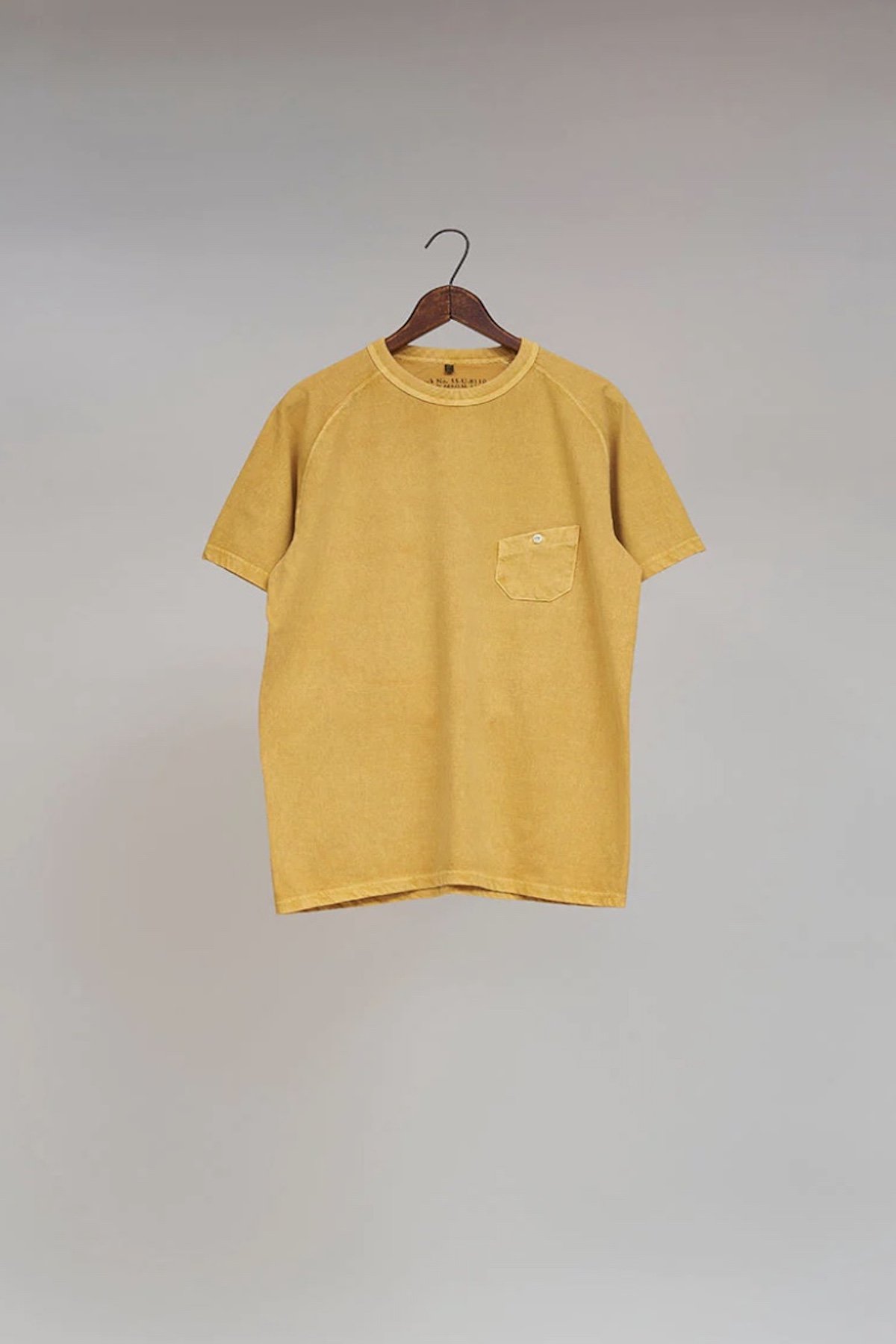 ◯ Nigel Cabourn - 5.6oz BASIC T-SHIRT ‐ PIGMENT - YELLOW