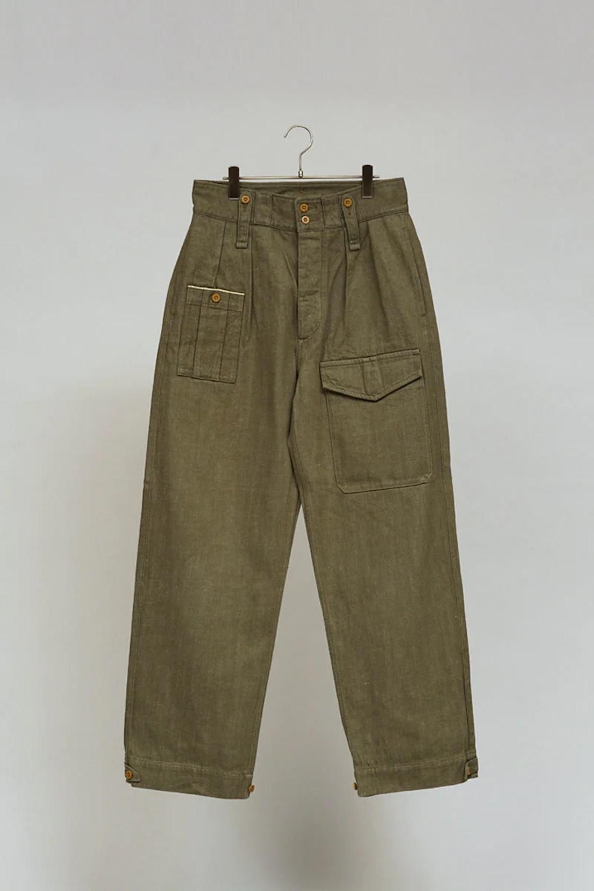 ◯ Nigel Cabourn - BRITISH ARMY PANT LOOSE DENIM - GREEN