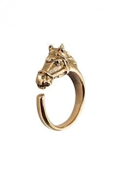 OLD JOE - HARDY HORSE RING - SILVER (BLACK FINISH) - PHAETON