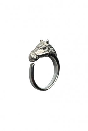 OLD JOE - HARDY HORSE RING - SILVER(WHITE FINISH) - PHAETON