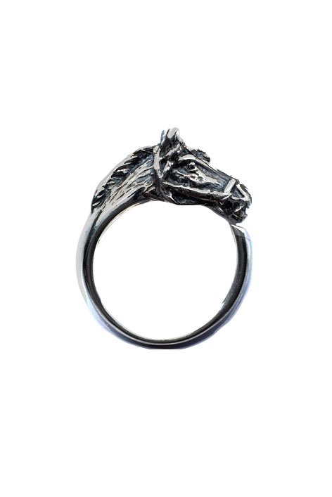 OLD JOE - HARDY HORSE RING - SILVER (BLACK FINISH) - PHAETON