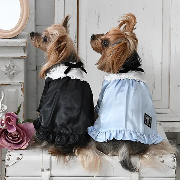 【ANNA SUI】アナスイ　サテンワンピース (2XS～2L、DM)　小型犬/犬服/ドッグウェア - One:Happiness わんハピネス