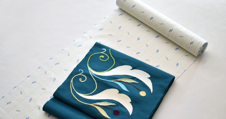 本場琉球かすり着尺(赤嶺織り工房・手織り)