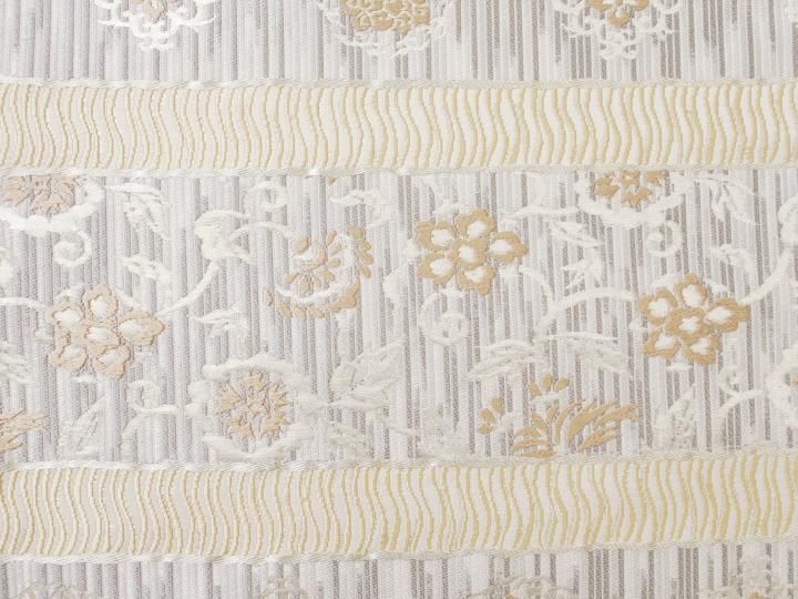 お値下げ↓正絹【袋帯】菊紋天神唐草 西陣織 手織り 滋賀喜織物 桐箱