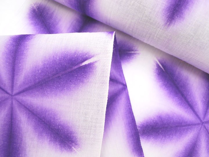 雪花絞り浴衣(綿麻・藤井絞) - 染と織たかはしオンラインショップ