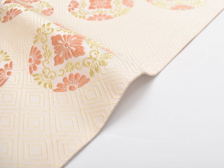 二陪織 袋帯(花菱華文・有職織物) - 染と織たかはしオンラインショップ