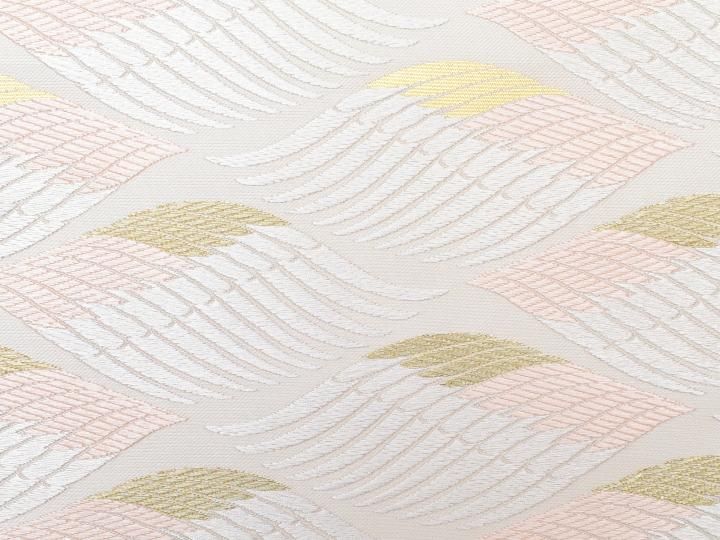 美術工芸啓 袋帯(スワン・押し本漆本金箔)- 染と織たかはし