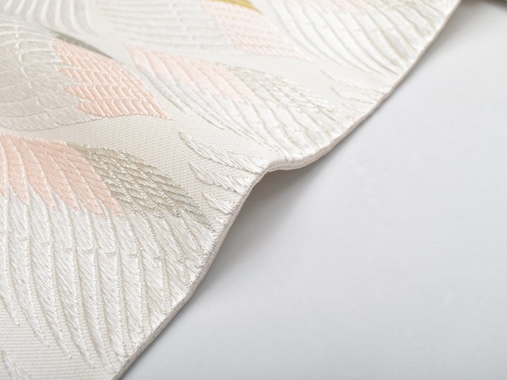 美術工芸啓 袋帯(スワン・押し本漆本金箔)- 染と織たかはしオンライン 