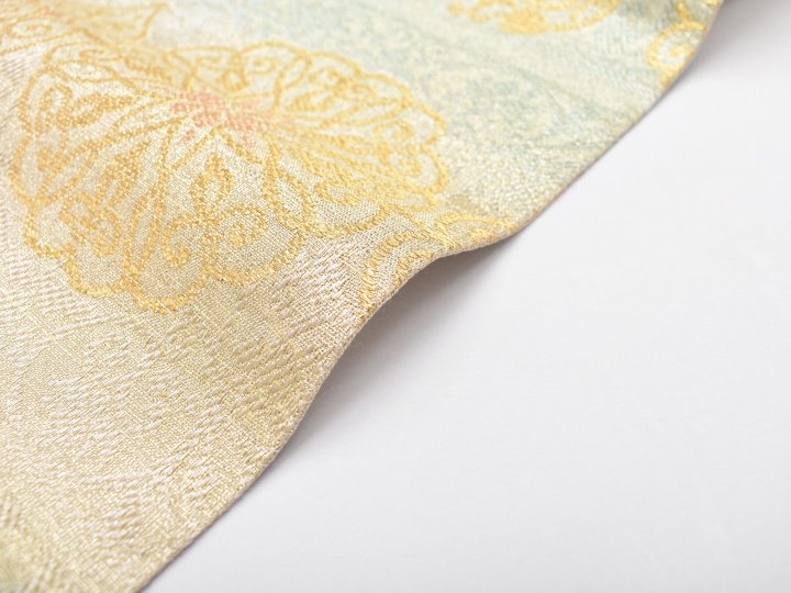 桝屋高尾 ねん金綴錦袋帯(唐草線描文)- 染と織たかはしオンラインショップ