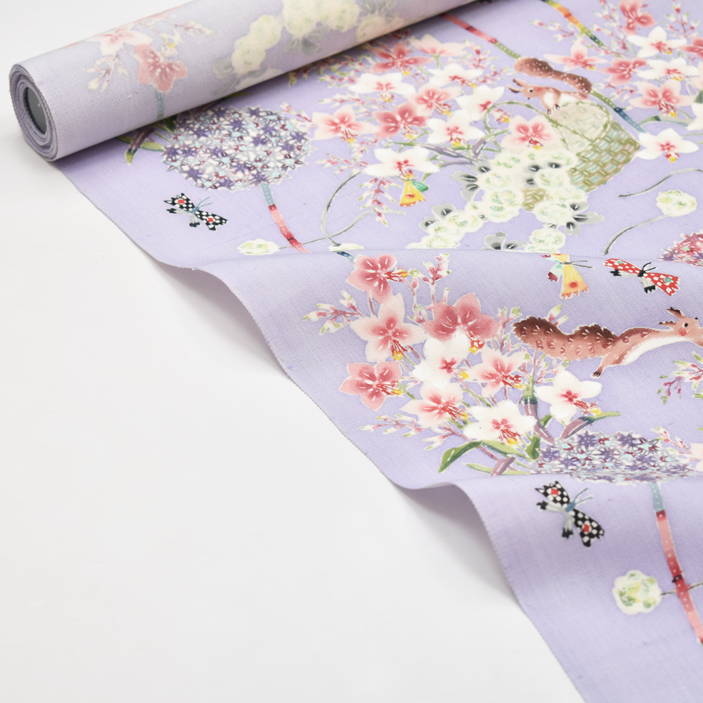 竹田園子 型絵染め九寸名古屋帯(in early summer) 竹田園子 型絵染め九寸名古屋帯(in early summer)