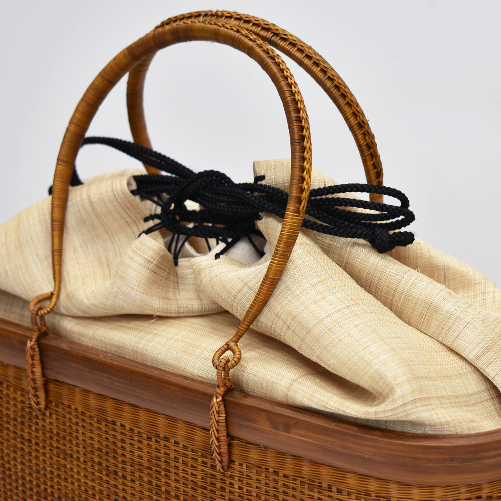 タイ王室御用達 竹籠バッグ(プラニー/KOMKRIT工房謹製) - 染と織たかはしオンラインショップ
