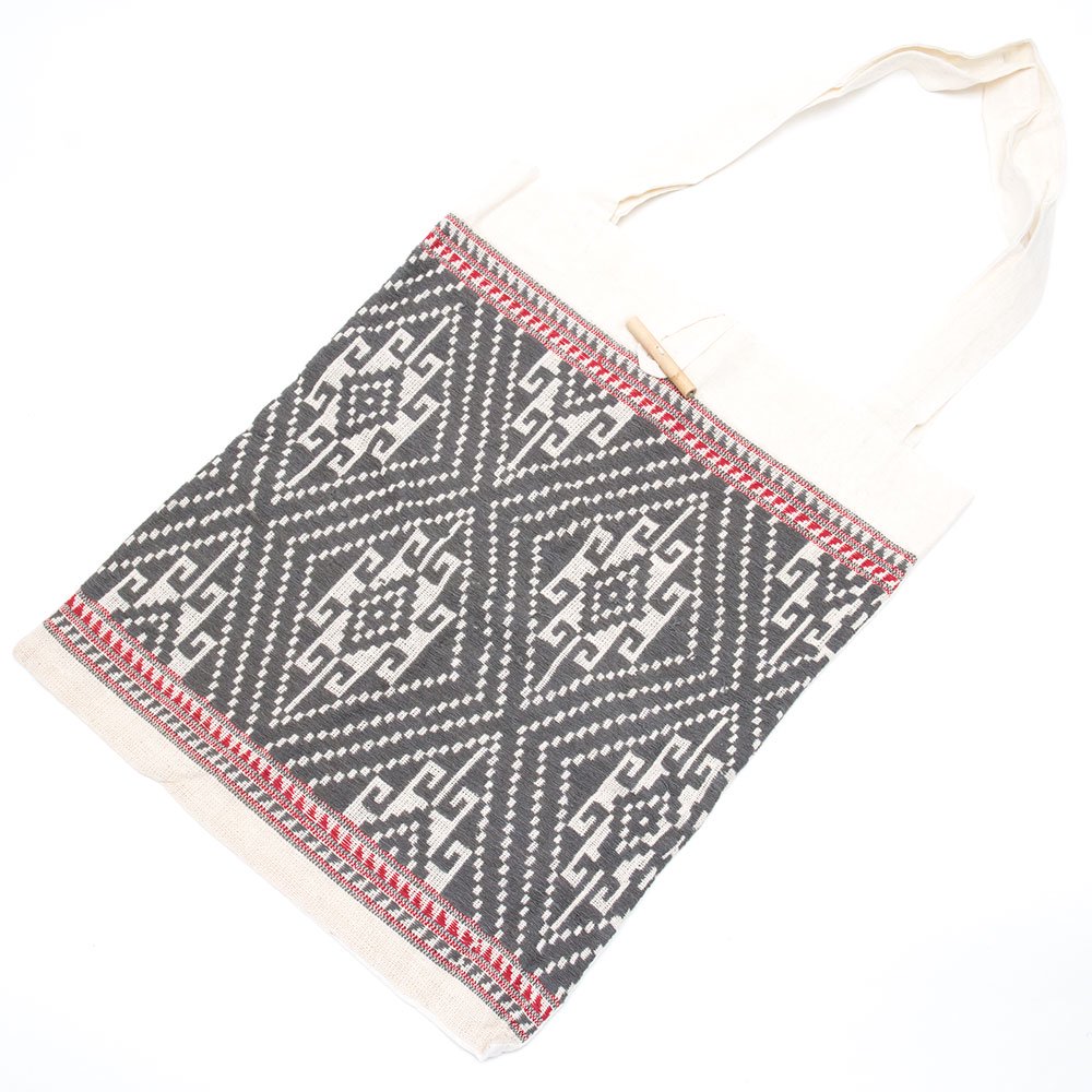 ラオ族手織り布のトートバッグ Type.3