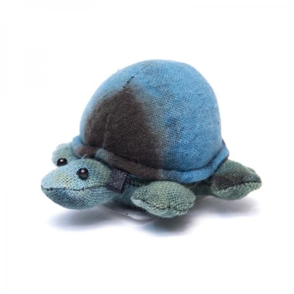藍染め 手縫いのかわいいカメさん Type.1（7種）｜旅する雑貨屋