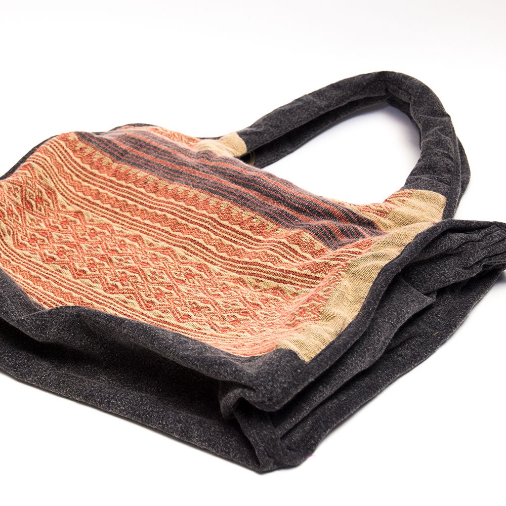 THANGEN ナガ族手織り布のマザーズバッグ Type.2