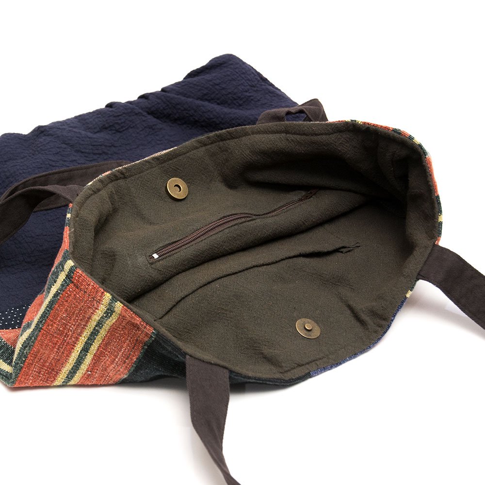 THANGEN ナガ族手織り布のトートバッグ Type.2