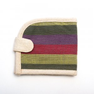 ベトナム ターイ族 手織り布 カードケース