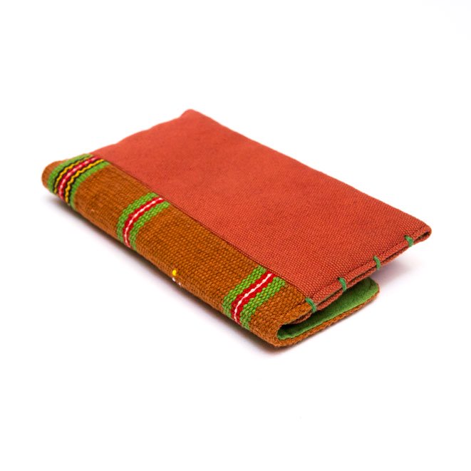 ベトナム カトゥー族 手織りドット柄 カードケース