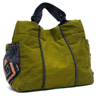 THANGEN ルー族手織り布の手提げバッグ Type.1