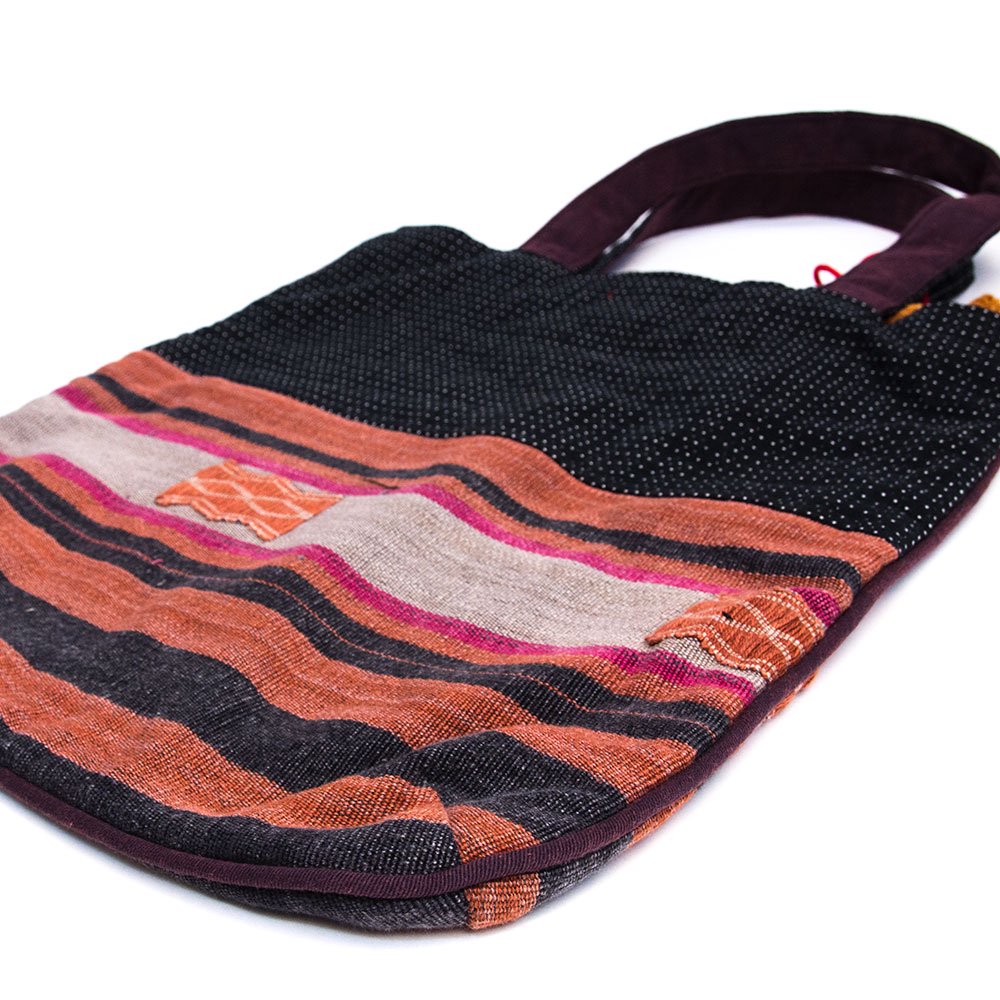 THANGEN ナガ族手織り布のトートバッグ Type.5