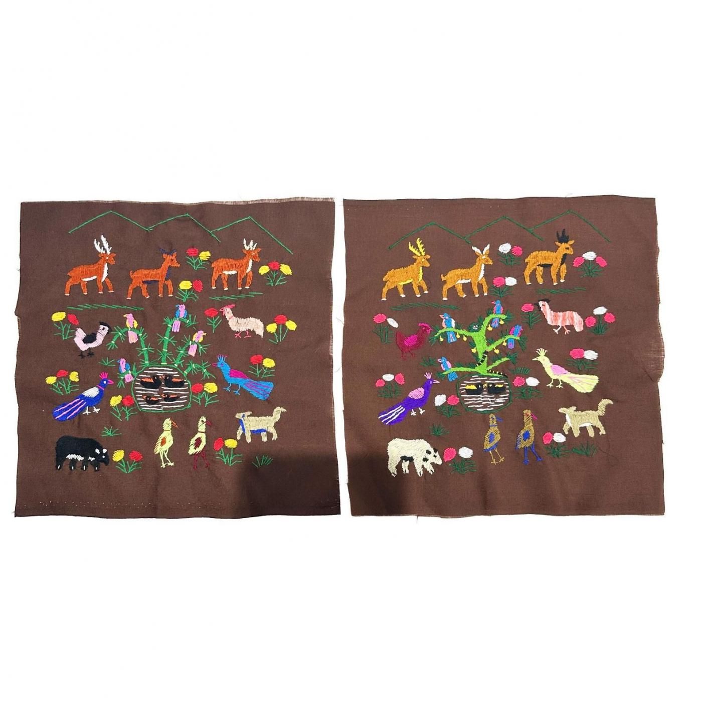 ラオス モン族の生活様式を表した刺繍布（大） Type.2｜旅する雑貨屋