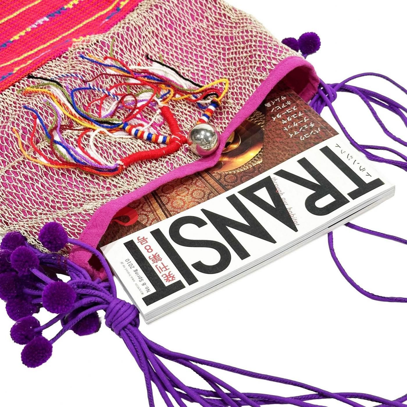 モン族刺繍のカラフルトートバッグ｜旅する雑貨屋ゆいゆい堂