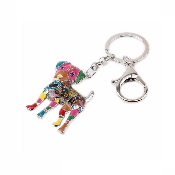 ☆数量限定☆エナメルキーホルダー(ジャックラッセルテリア) STUDIO BAMBI 在庫限定品です!シンプルアイテムのアクセントに♪ ジャックラッセルテリア ジャックラッセル ジャックラッセルグッズ バッグチェーン マスクチャーム アクリル 犬 いぬ イヌ dog 犬種別 犬雑貨 オーナーグッズ かわいい 輸入 キーチェーン プリント 送料無料 敬老の日