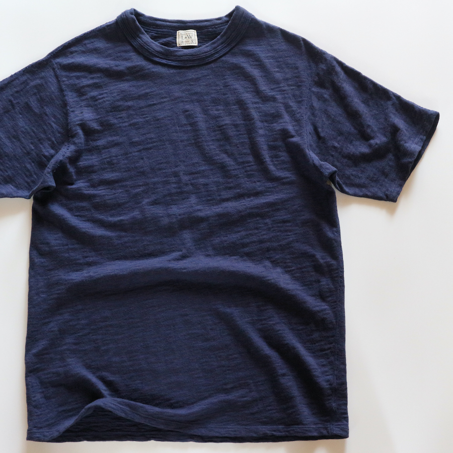 LOOP & WEFT - ONLINE SHOP / LRC1099 HEATHER SLUB COTTON DOUBLE BINDER  CREWNECK / 国産Tシャツ 日本製カットソー