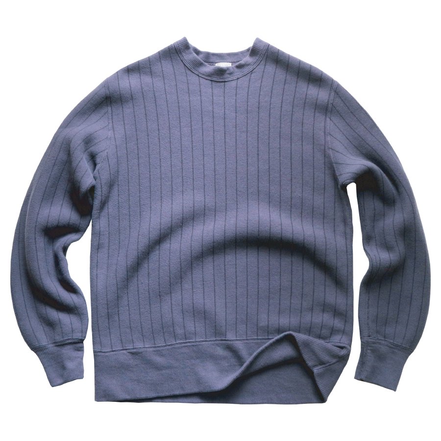 TOMPKINS KNIT VINTAGE VERTICAL STRIPED CREWNECK - Loop & Weft