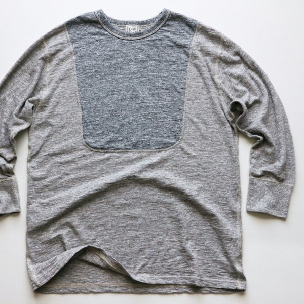 LOOP & WEFT - Online Shop LRC1078 HEATHER SLUB COTTON VINTAGE BIB Q/S  CREWNECK / 国産Tシャツ 日本製カットソー