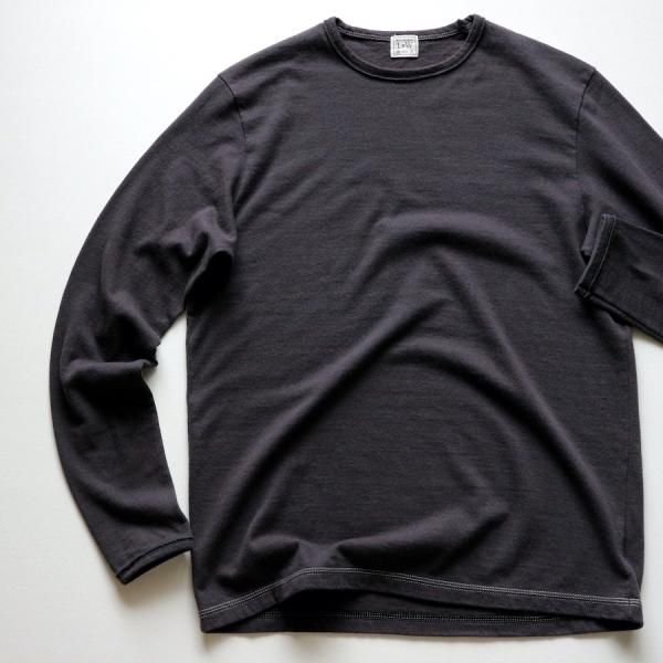 RECYCLED NEP PLATING DOT SEAM L/S CREWNECK