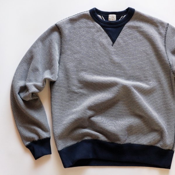 SZ VINTAGE PINBORDER KNIT DOUBLE V SWEATSHIRT