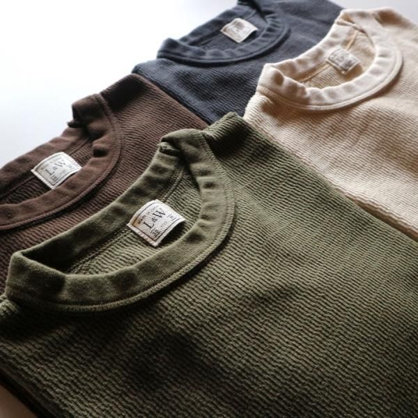 SUPIMA LONG HONEYCOMB KNIT CREWNECK THERMAL