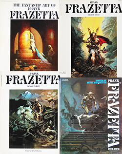 The Fantastic Art of FRANK FRAZETTA 4 volume set フランク 